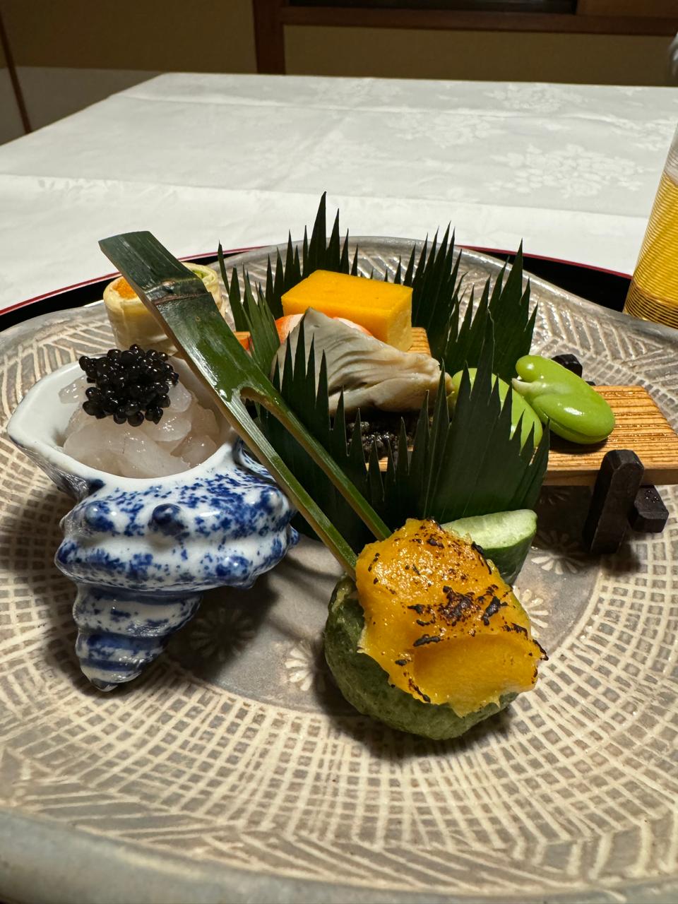 A plated meal at a restaurant