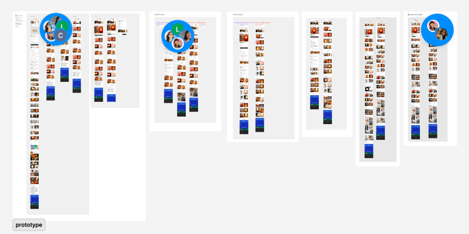A row of listing-page explorations ranging from less browsable to more browsable.