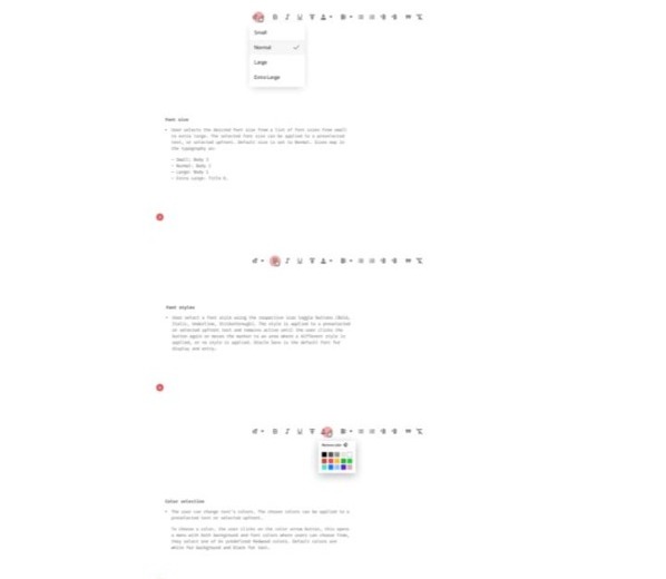 Internal specification artifact showing documented control behavior, presented at a distance.