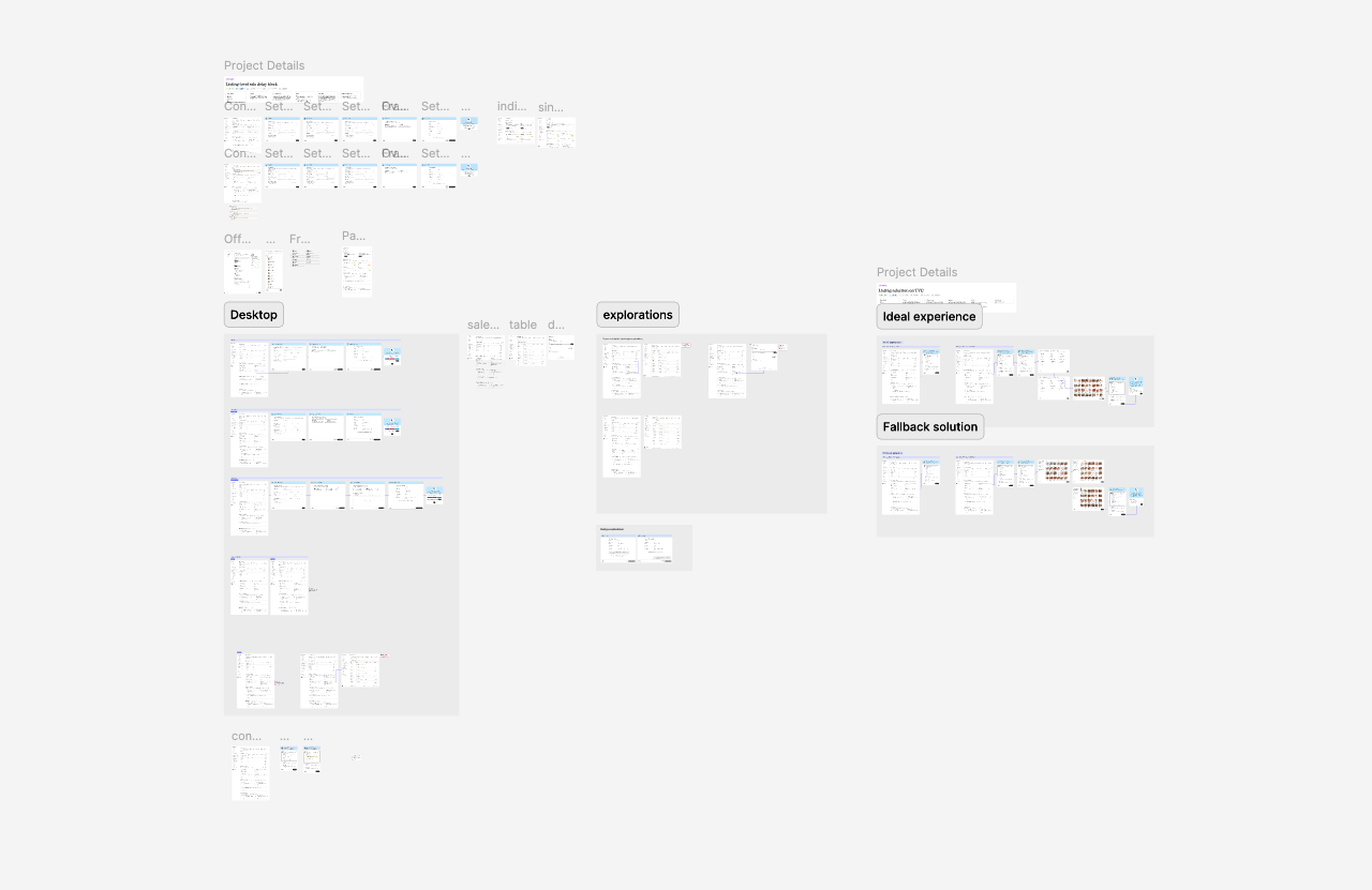 Interface explorations considering how sellers could understand and manage active Promo codes.